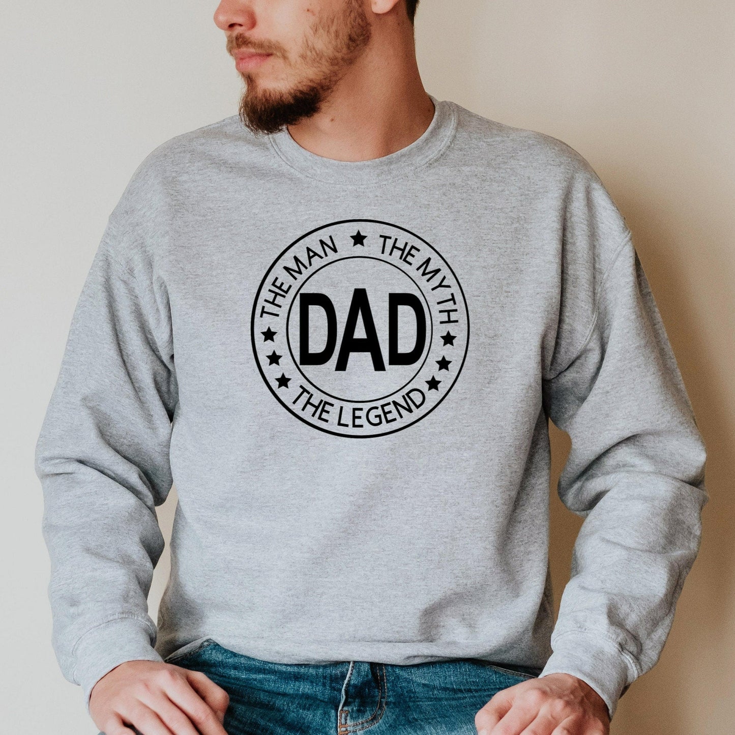 Dad The Man The Myth The Legend Sweatshirt, Fathers Day Gift, Gift for Husband, Best Dad Birthday Gift