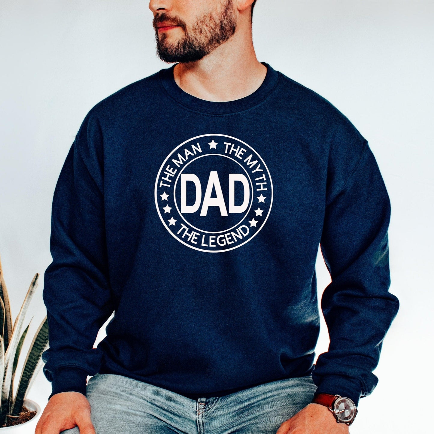 Dad The Man The Myth The Legend Sweatshirt, Fathers Day Gift, Gift for Husband, Best Dad Birthday Gift