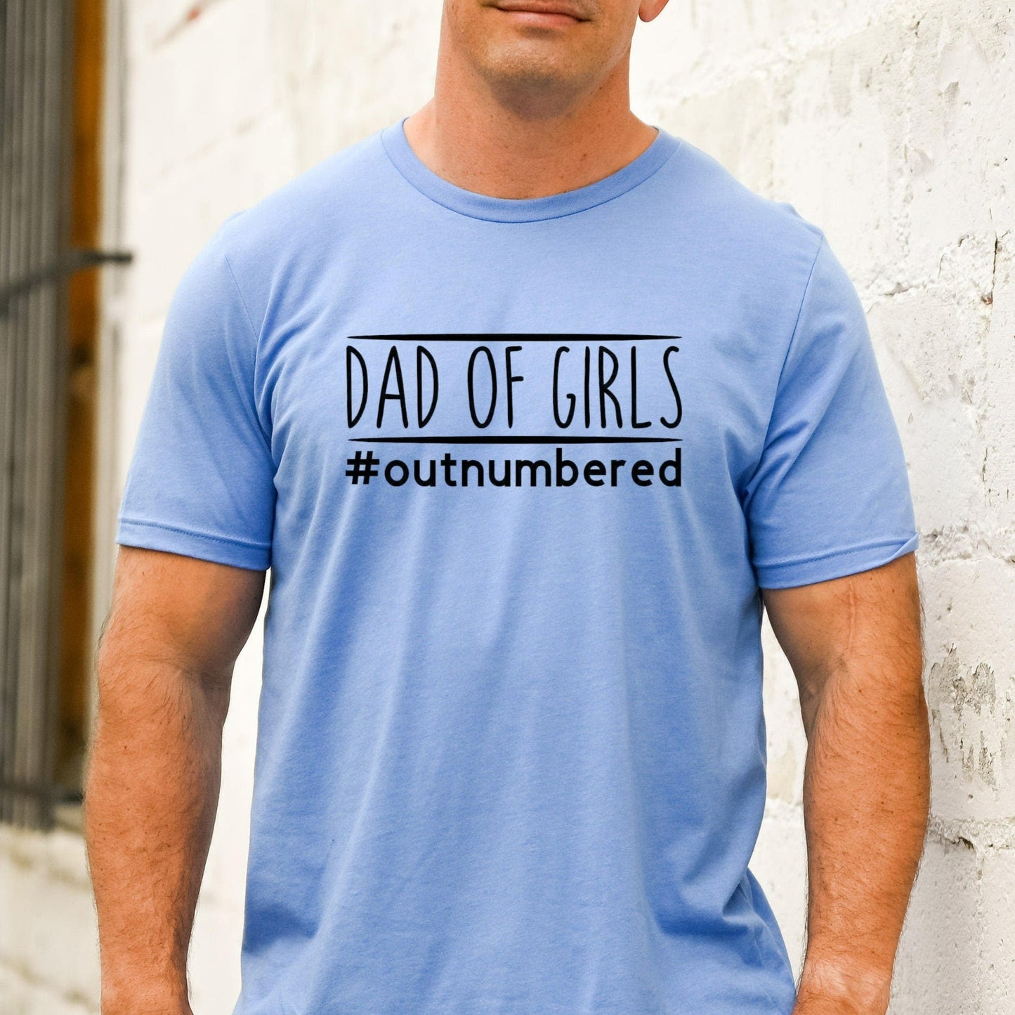 Dad of Girls Outnumbered Shirt, Dad of Girls T-Shirt, Gift for New Dad, Outnumbered Dad TShirt, Fathers Day Gift