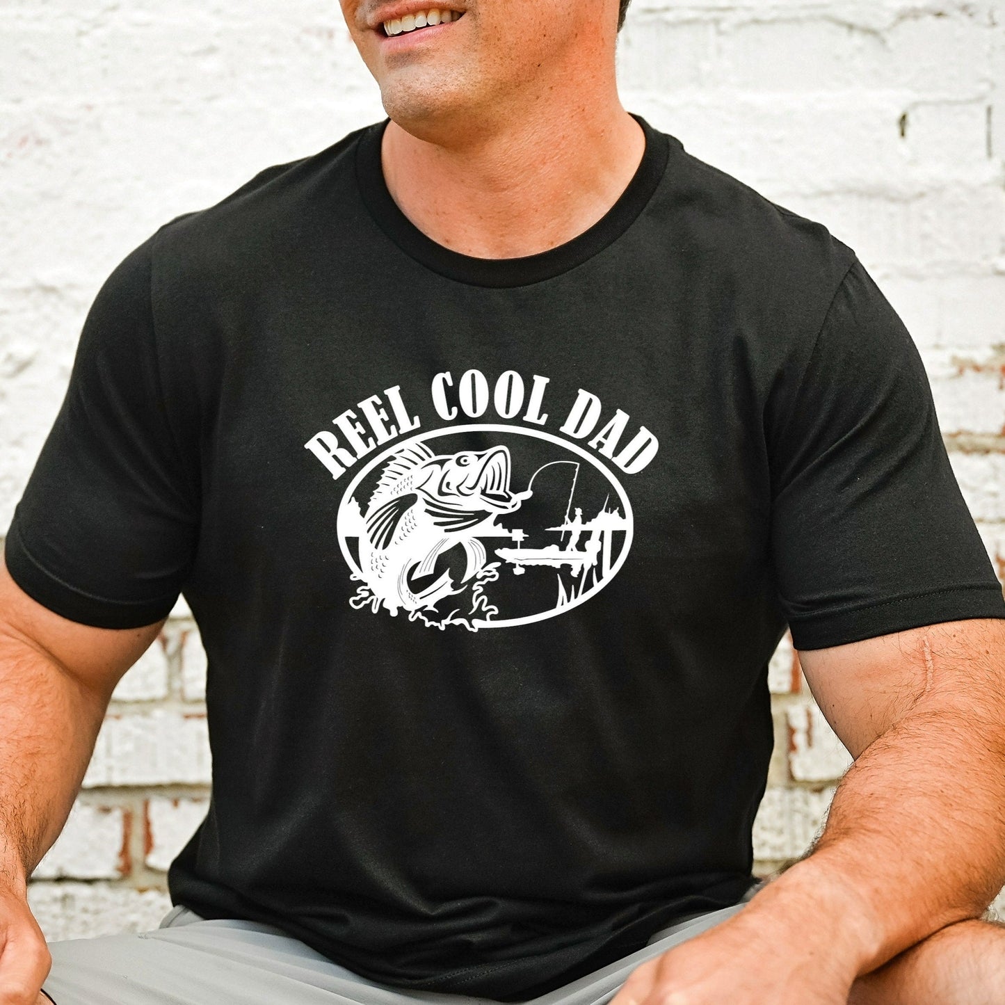 Reel Cool Dad Shirt, Dad Fishing TShirt, Dad Fishing Birthday Gifts, Dad Fish Tshirts, Dad Fisherman