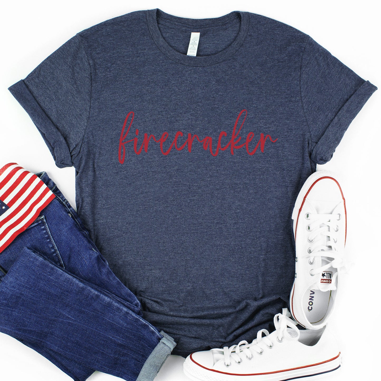 Firecracker 4th of July Shirt Women, Fourth of July TShirt Woman, Patriotic Tee, 4th of July Outfit, Fireworks Tee
