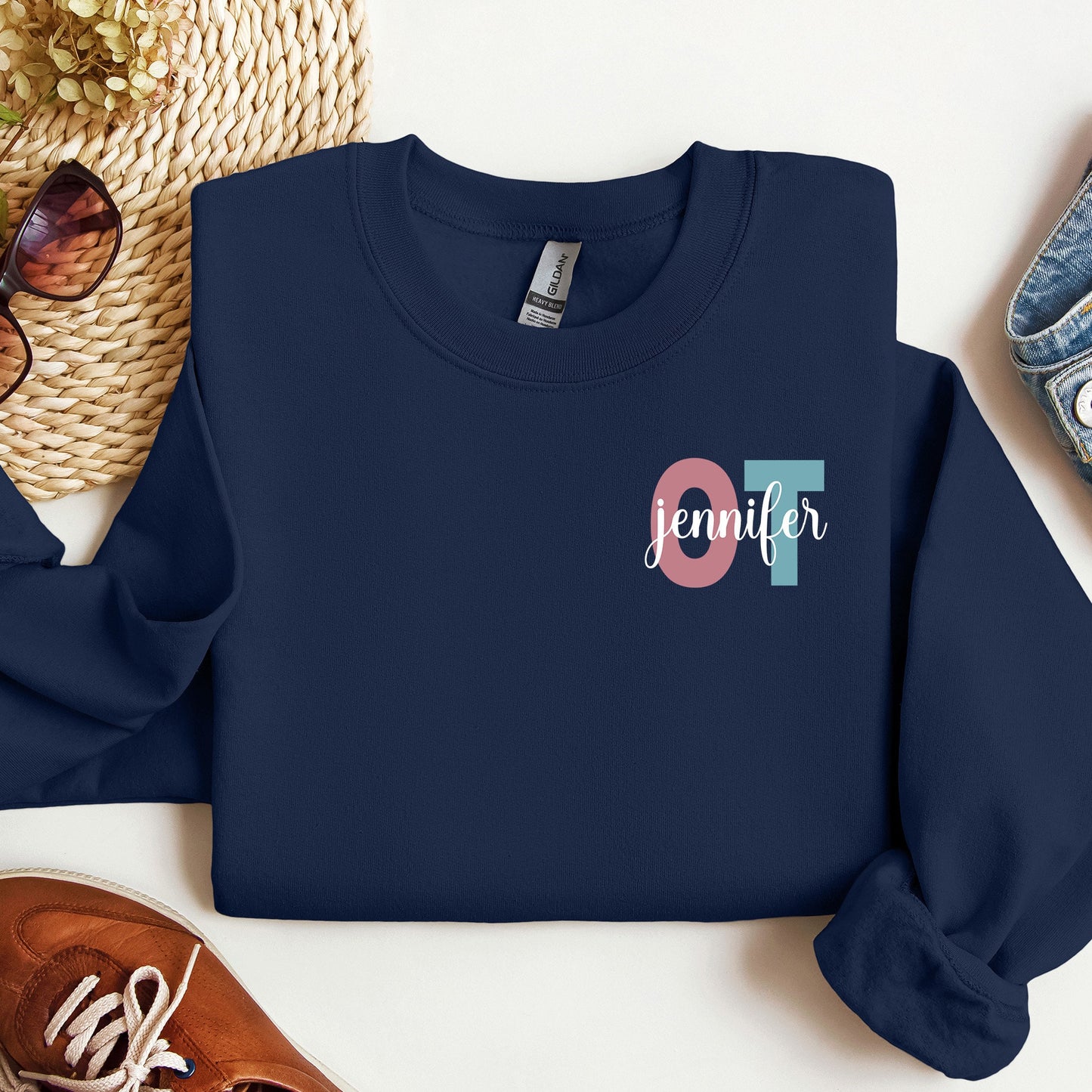 Personalized Occupational Therapy Sweatshirt, OT Crewneck with Name, Special Education Shirt, Autism Awareness Gift