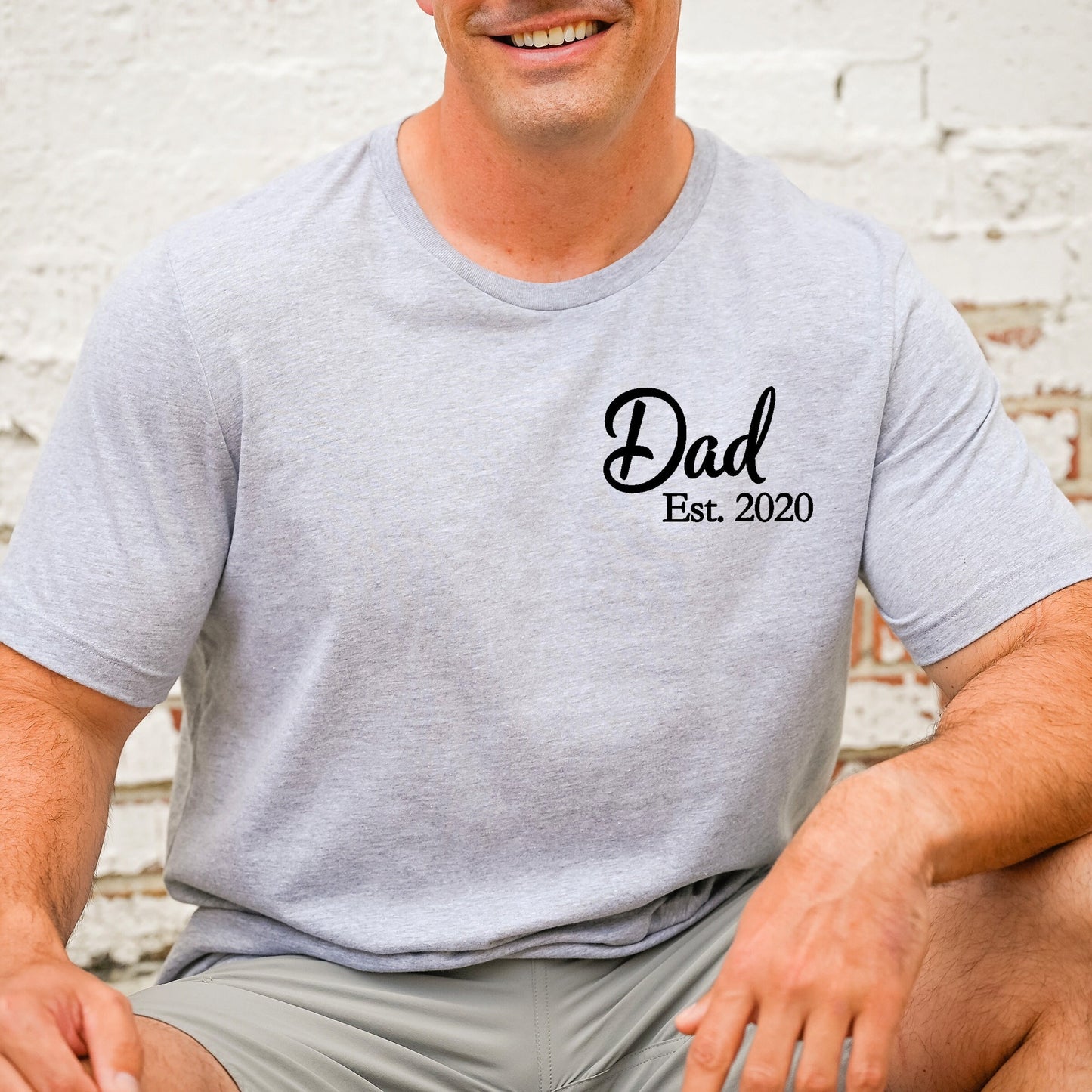 Dad Est 2024 Shirt, Personalized New Dad Shirt, Fathers Day Gift, Dad Life Shirt, First Time Dad Gift