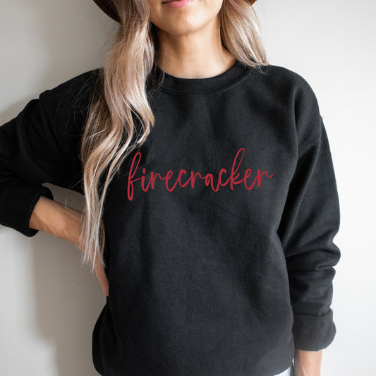 Firecracker 4th of July Sweatshirt Women, Fourth of July Crewneck Woman, Patriotic Tee, 4th of July Fireworks Outfit