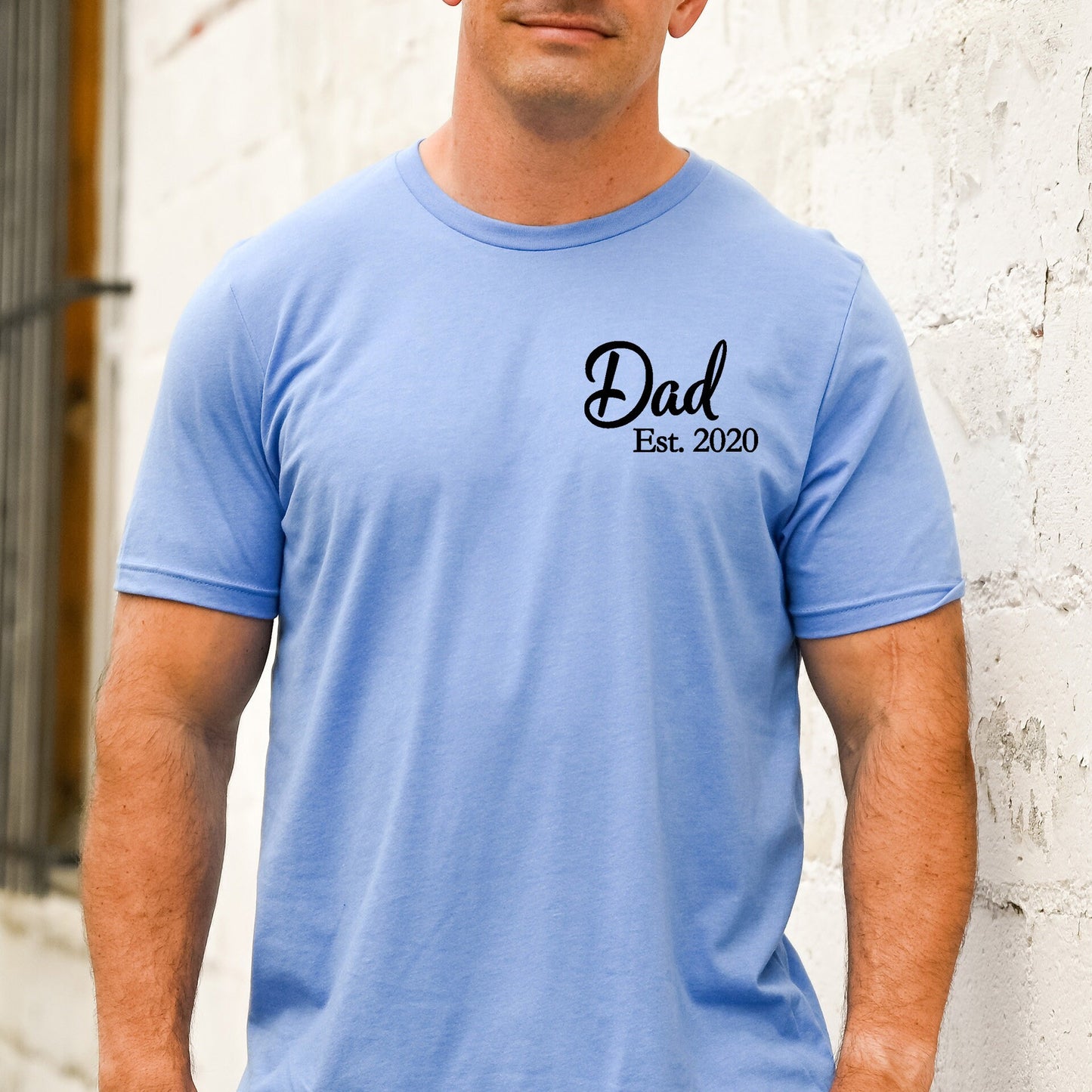 Dad Est 2024 Shirt, Personalized New Dad Shirt, Fathers Day Gift, Dad Life Shirt, First Time Dad Gift