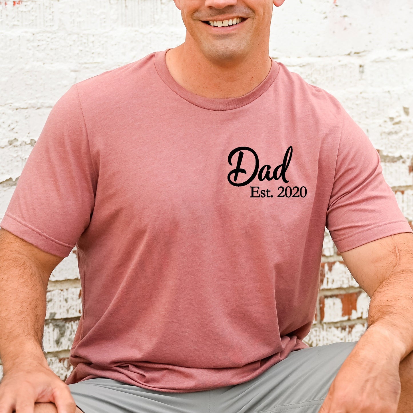 Dad Est 2024 Shirt, Personalized New Dad Shirt, Fathers Day Gift, Dad Life Shirt, First Time Dad Gift