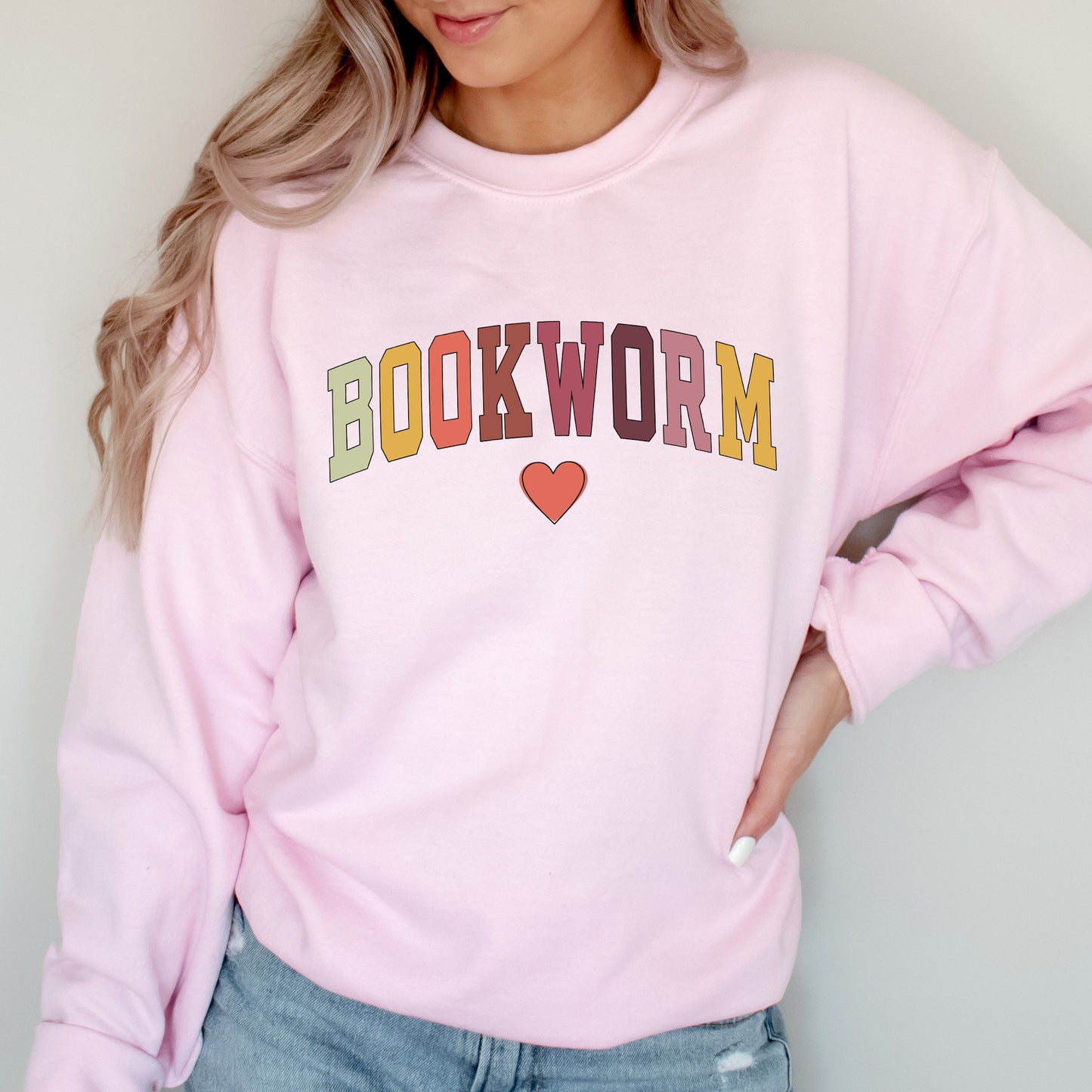 Bookworm Sweatshirt, Cute Teacher Books Lover Crewneck, ESL Teacher Sweatshirt, Librarian Reading Sweater