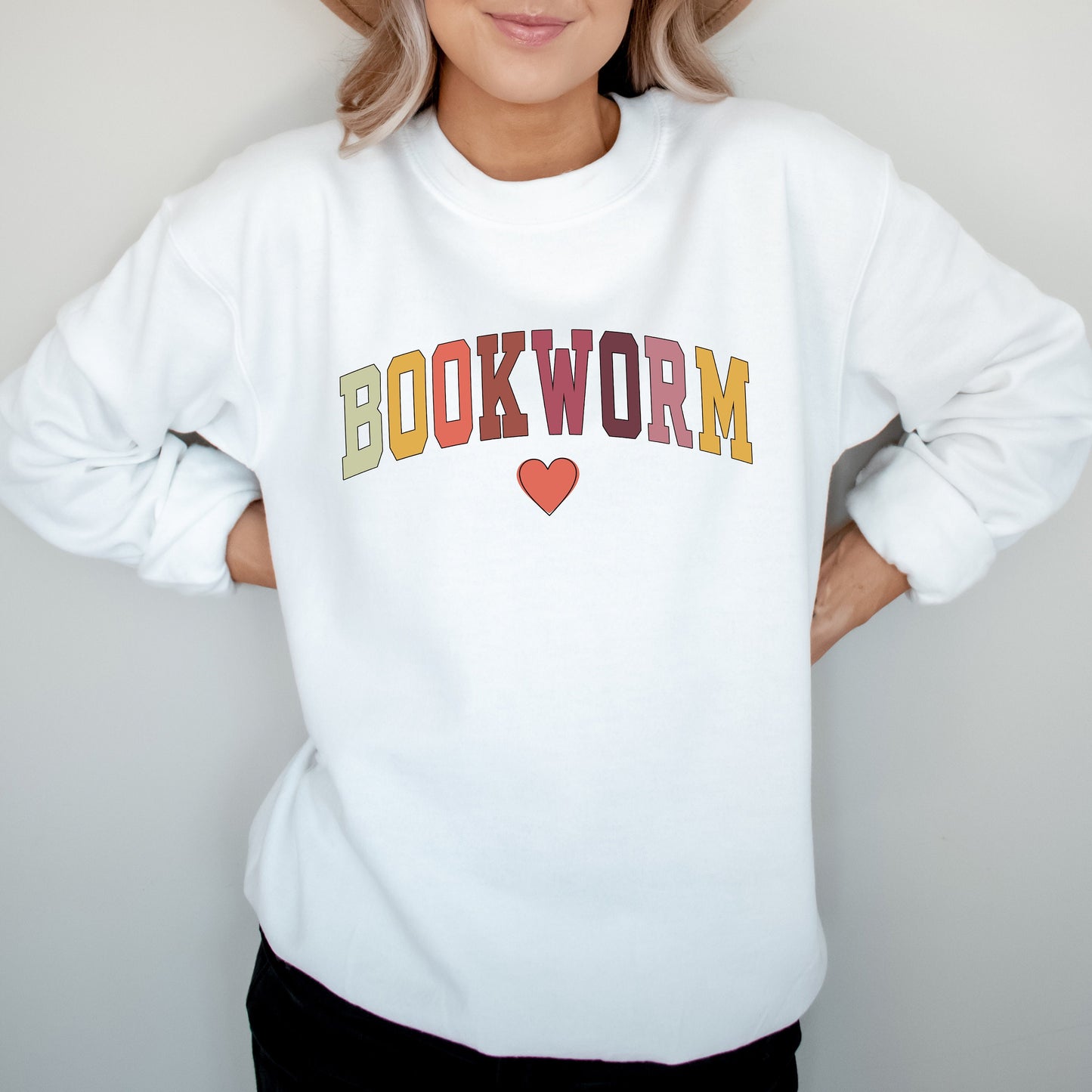 Bookworm Sweatshirt, Cute Teacher Books Lover Crewneck, ESL Teacher Sweatshirt, Librarian Reading Sweater