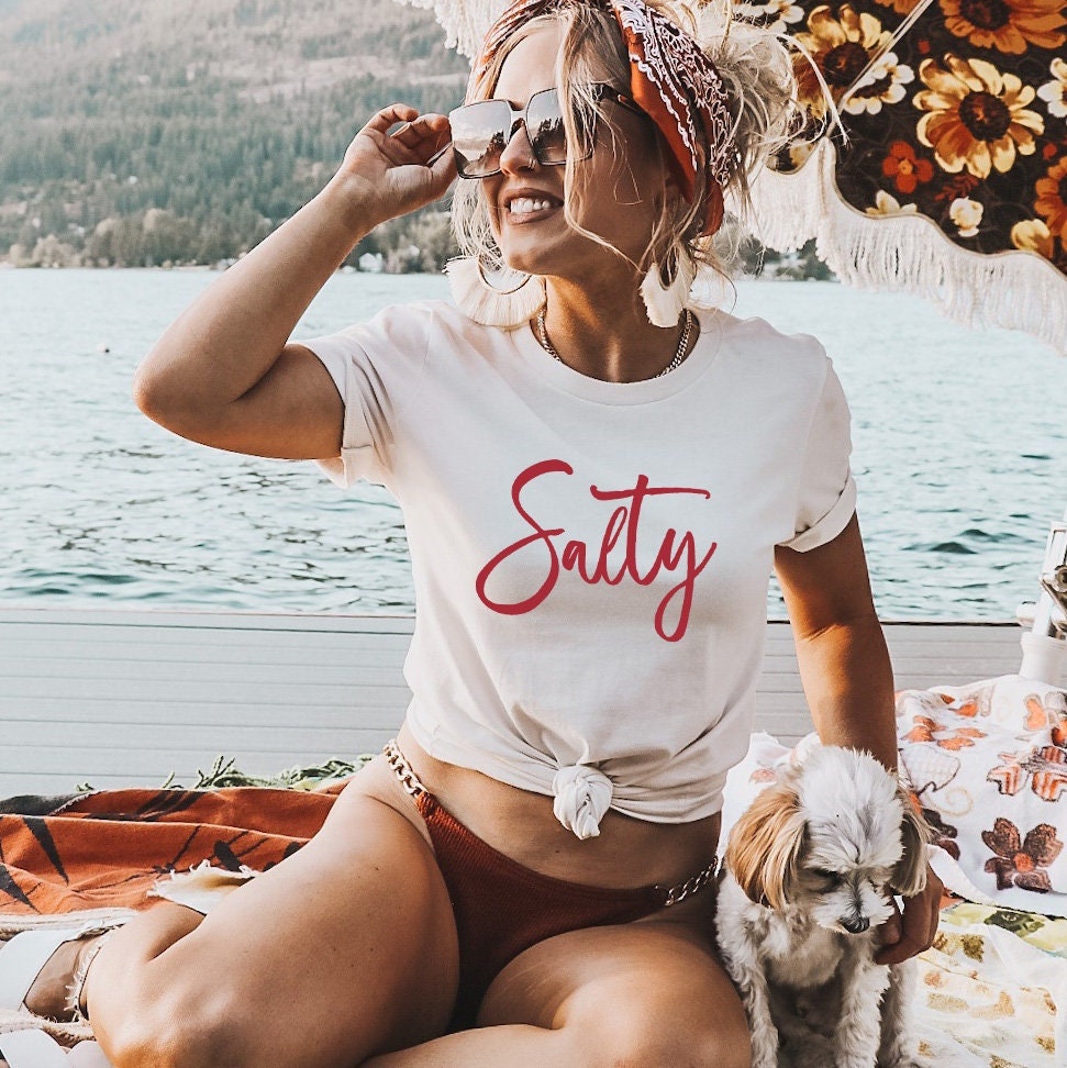 Salty Beach Shirt, Salty Shirt, Don't Be Salty, Summer Vacation Shirt, Beach Graphic Tee, Beach T-Shirt, Beach Vacation