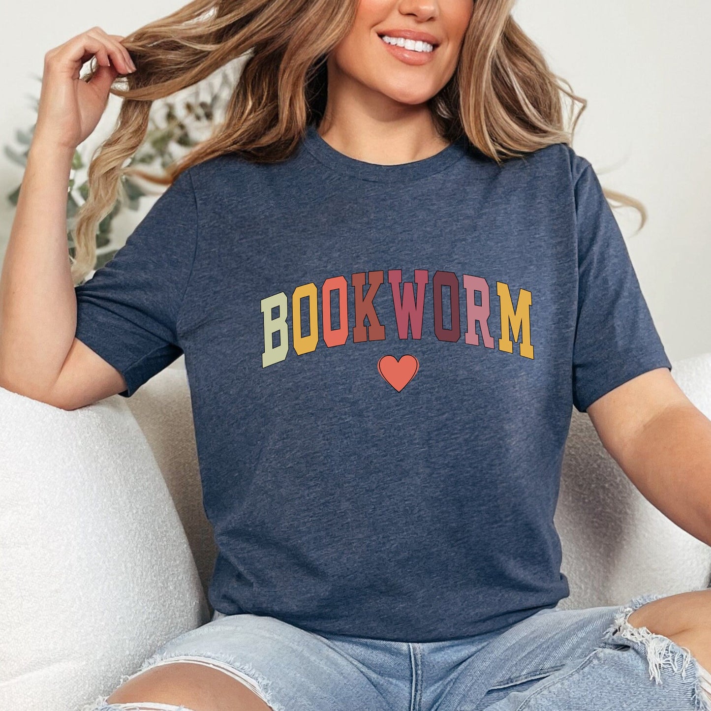 Bookworm Shirt, Cute Teacher Books Lover TShirt, ESL Teacher T-Shirt, Librarian Reading Graphic Tee