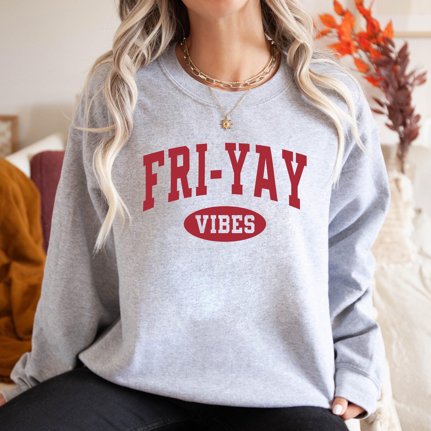 Fri-Yay Vibes Sweatshirt, Happy Friday Teacher Crewneck, Weekend Shirt, Funny Teacher Gift, Back to School Shirts