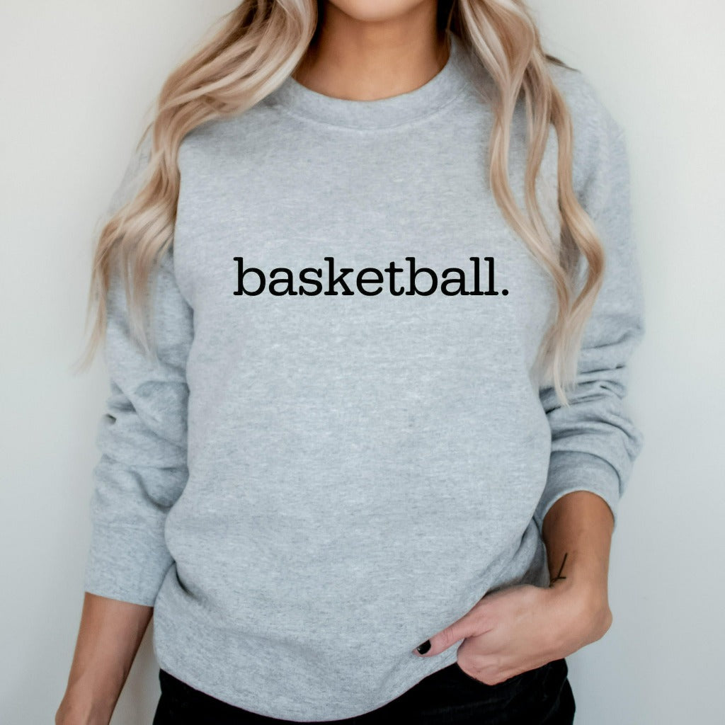 basketball crewneck sweatshirt, basketball mom shirt, basketball dad graphic tee, basketball fan shirt, basketball team shirts, matching basketball shirts, gift for basketball mom or dad