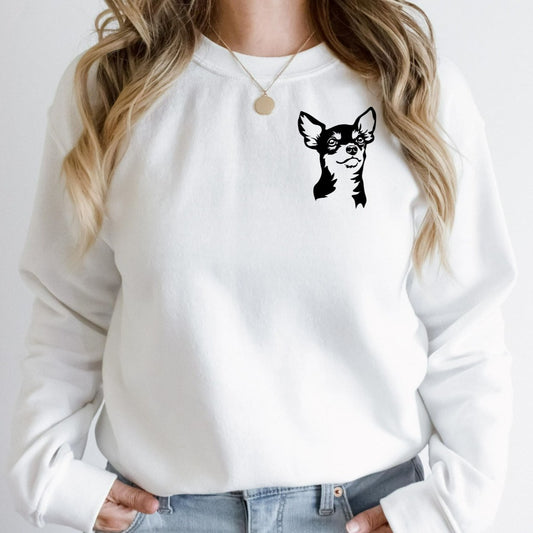 chihuahua shirt, dog mom, dog mama, gift for dog lover, tshirt, t-shirt, animal theme, crewneck sweatshirt