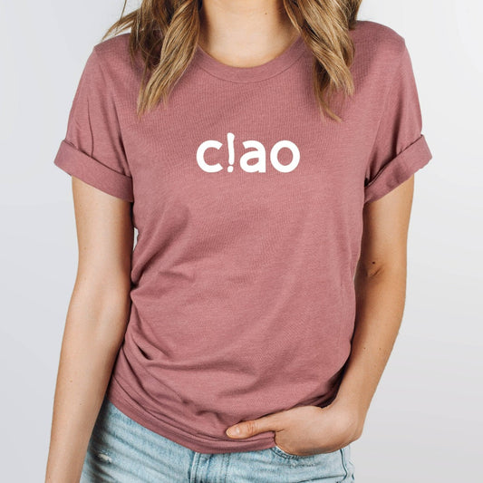 Ciao Shirt, Ciao Graphic Tee, Hello Italy, Italian Hello, Ciao TShirt, Italian Gift, Ciao Bella, Ciao T-Shirt, Travel Shirt, Italian Style