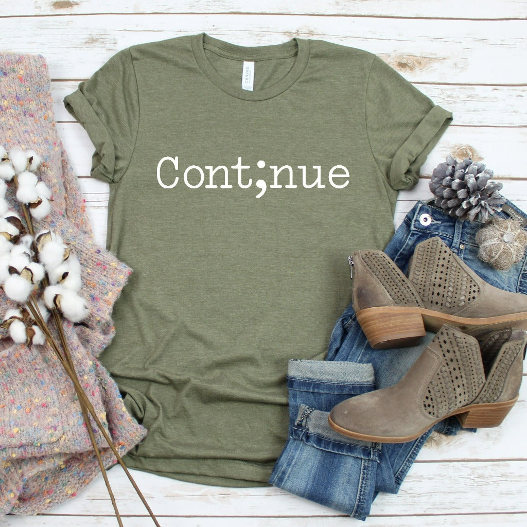 continue shirt, your story continues, mental health awareness