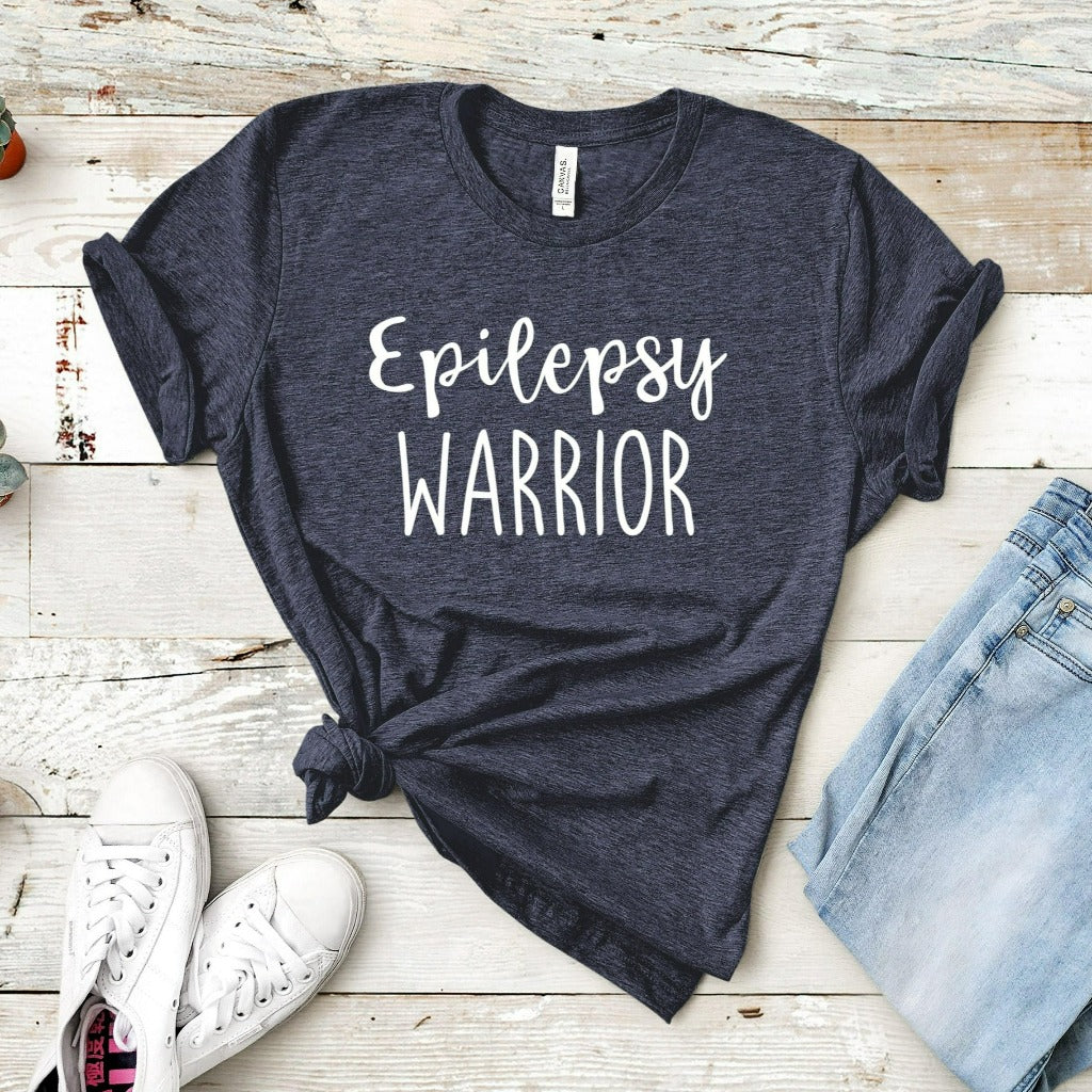 epilepsy warrior shirt, epilepsy awareness tshirt, epileptic graphic tee, gift for epileptic
