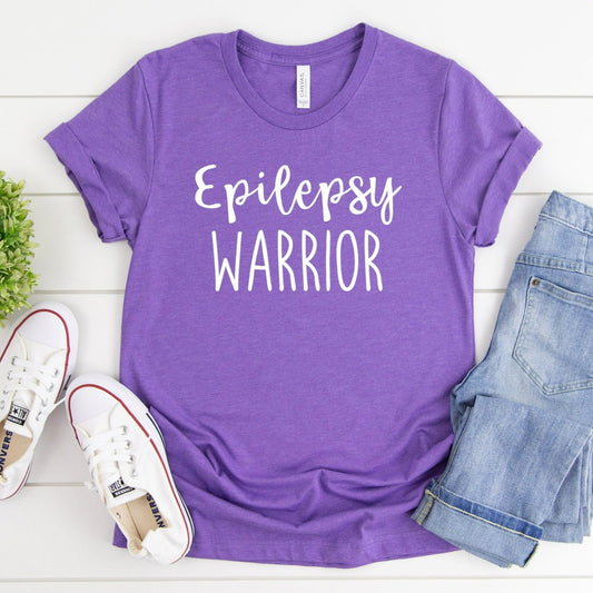 epilepsy warrior shirt, epilepsy awareness tshirt, epileptic graphic tee, gift for epileptic