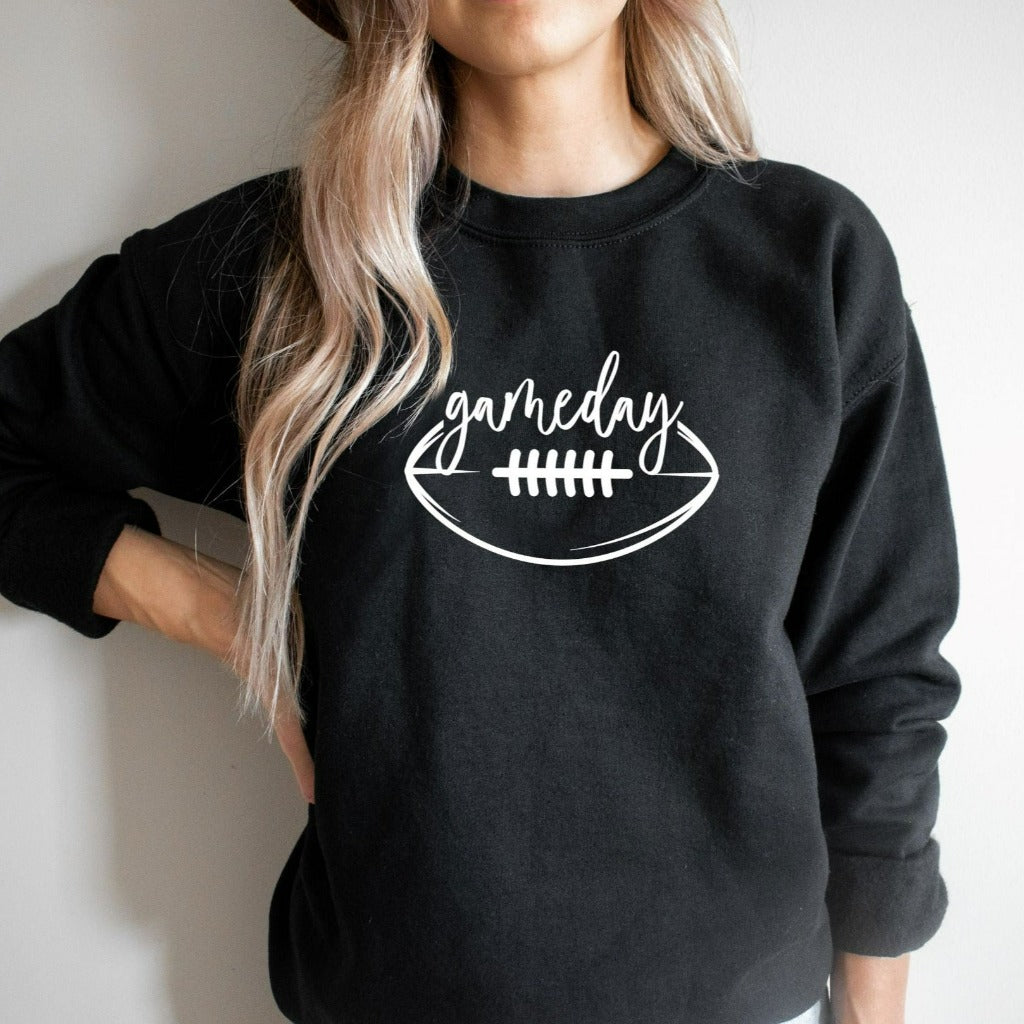 football gameday crewneck sweatshirt, football mom shirt, football dad, gift for football fan, love football