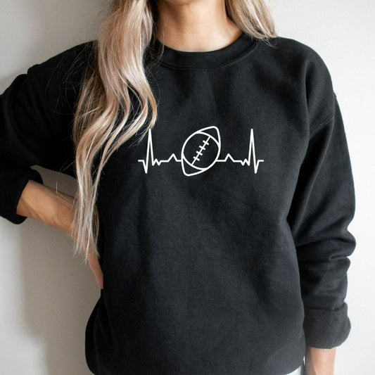 football sweatshirt, football mom shirt, football crewneck, gift for football mom