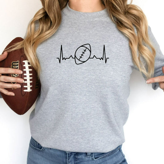 football sweatshirt, football mom shirt, football crewneck, gift for football mom