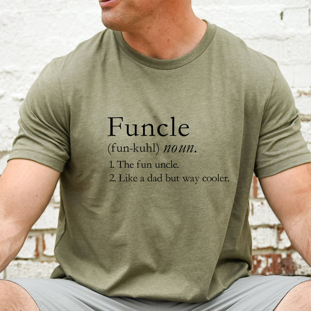 Funny Uncle Shirt, Funcle Definition TShirt, New Uncle Graphic Tee, Gi ...