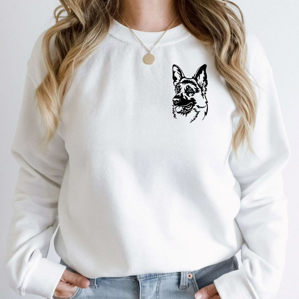 german shepherd mama shirt, shepherd mom t-shirt, dog mama tshirt, gift for dog mama, dog lover gift for her, crewneck sweatshirt