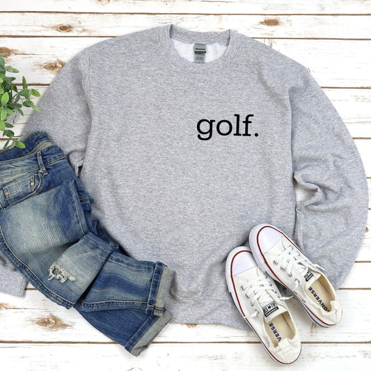 golf crewneck sweatshirt, gift for golfer, golf team shirts, fathers day gift, father's day shirt for dad, golf gifts
