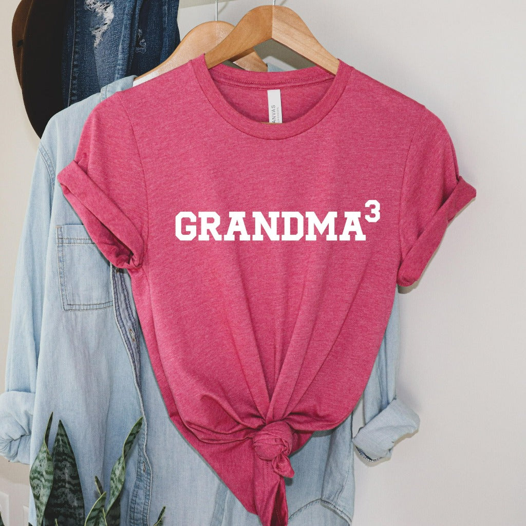 grandma shirt, new grandma gift, birth announcement graphic tee, grandma of 2, grandma of 3, grandma of 4, grandma of 5