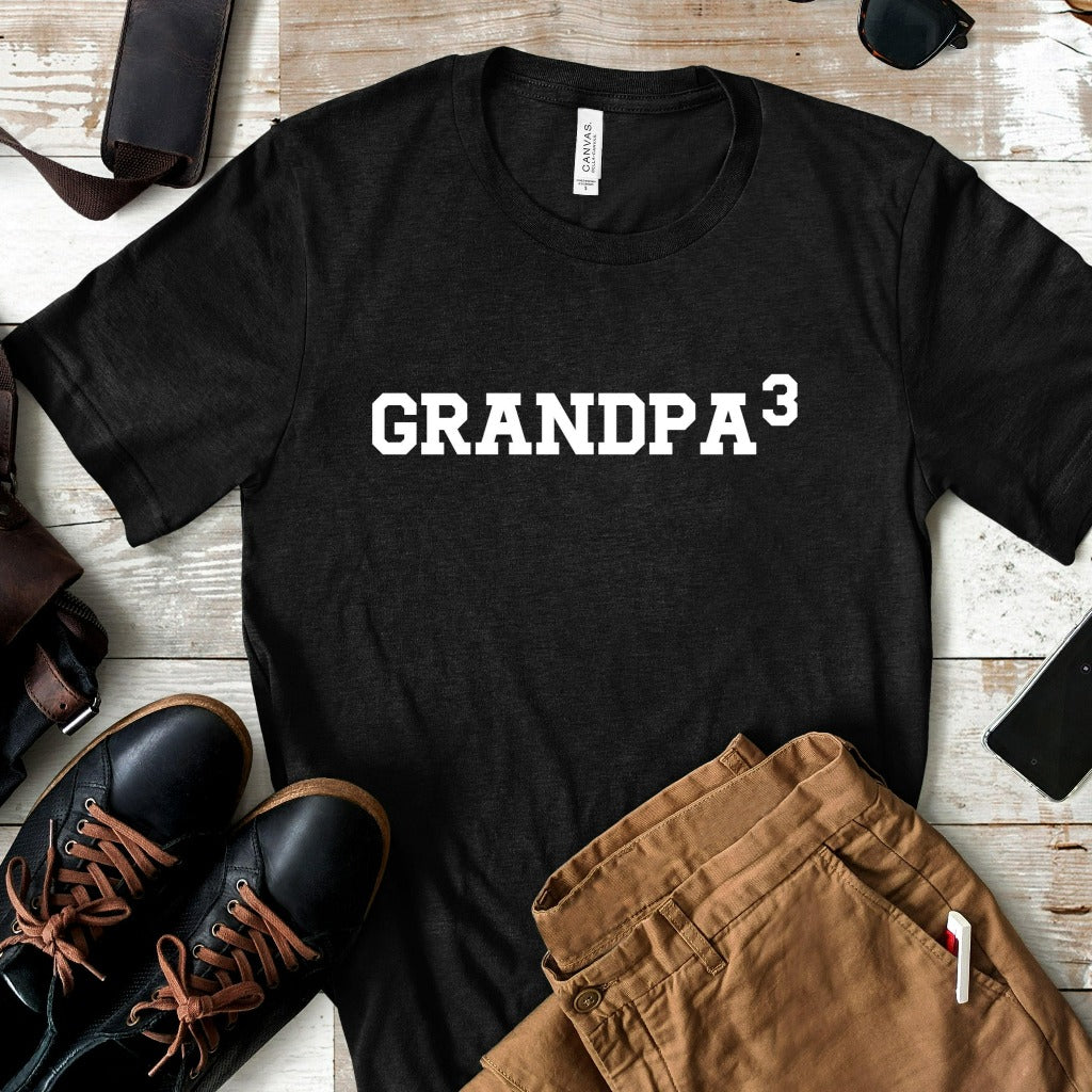 grandpa shirt, gift for new grandpa, grandpa birth announcement graphic tee, grandpa of 2, 3, 4, 5, 6 or more