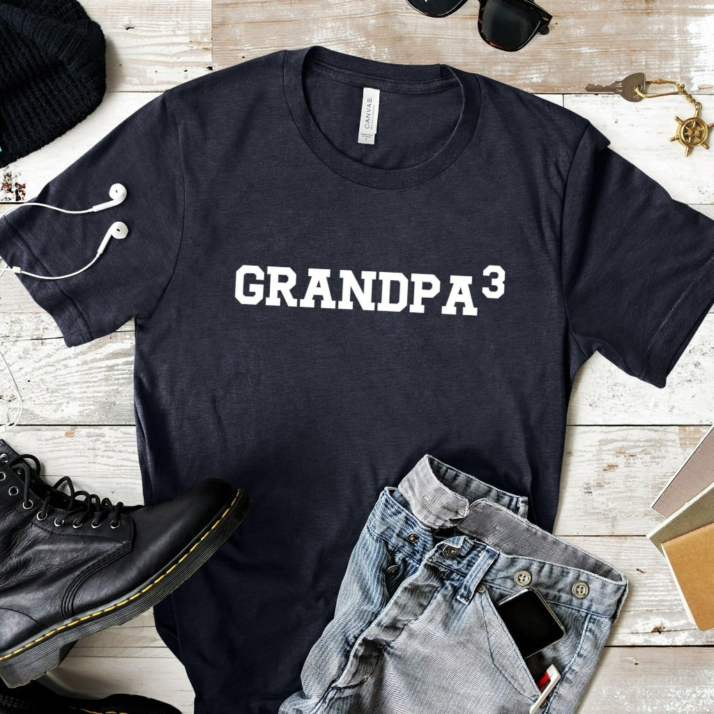 grandpa shirt, gift for new grandpa, grandpa birth announcement graphic tee, grandpa of 2, 3, 4, 5, 6 or more