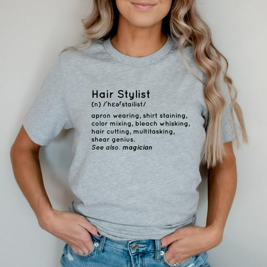 Hairstylist Definition Shirt, Hair Dresser Shirt, Hairstylist Gift, Hair Dresser Gift, Gift for Hairstylist, Hairstylist Heartbeat Shirt