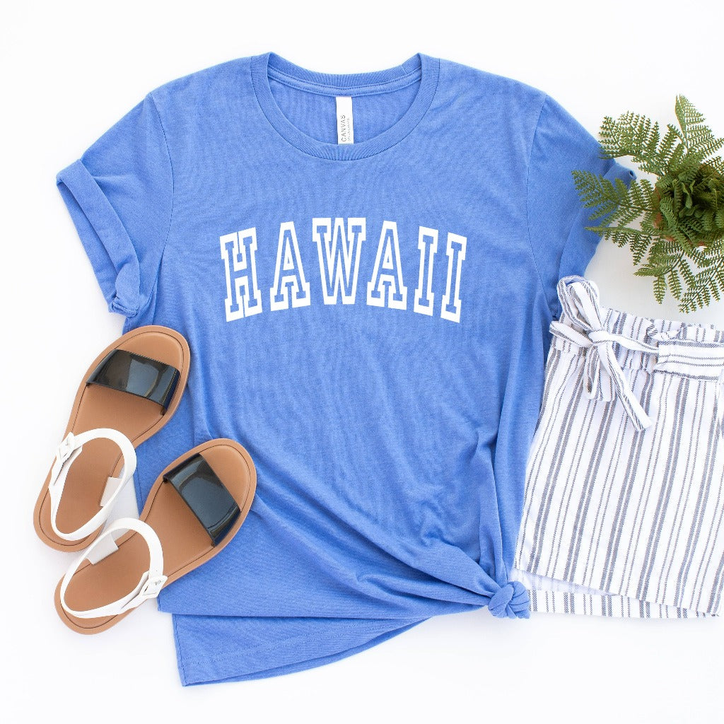 Hawaii Shirt, HI Shirt, Hawaii Graphic Tee, Hawaii State Shirt, The Aloha State, Hawaiian Shirt, Hawaii Vacation Shirt, Unisex Graphic Tee