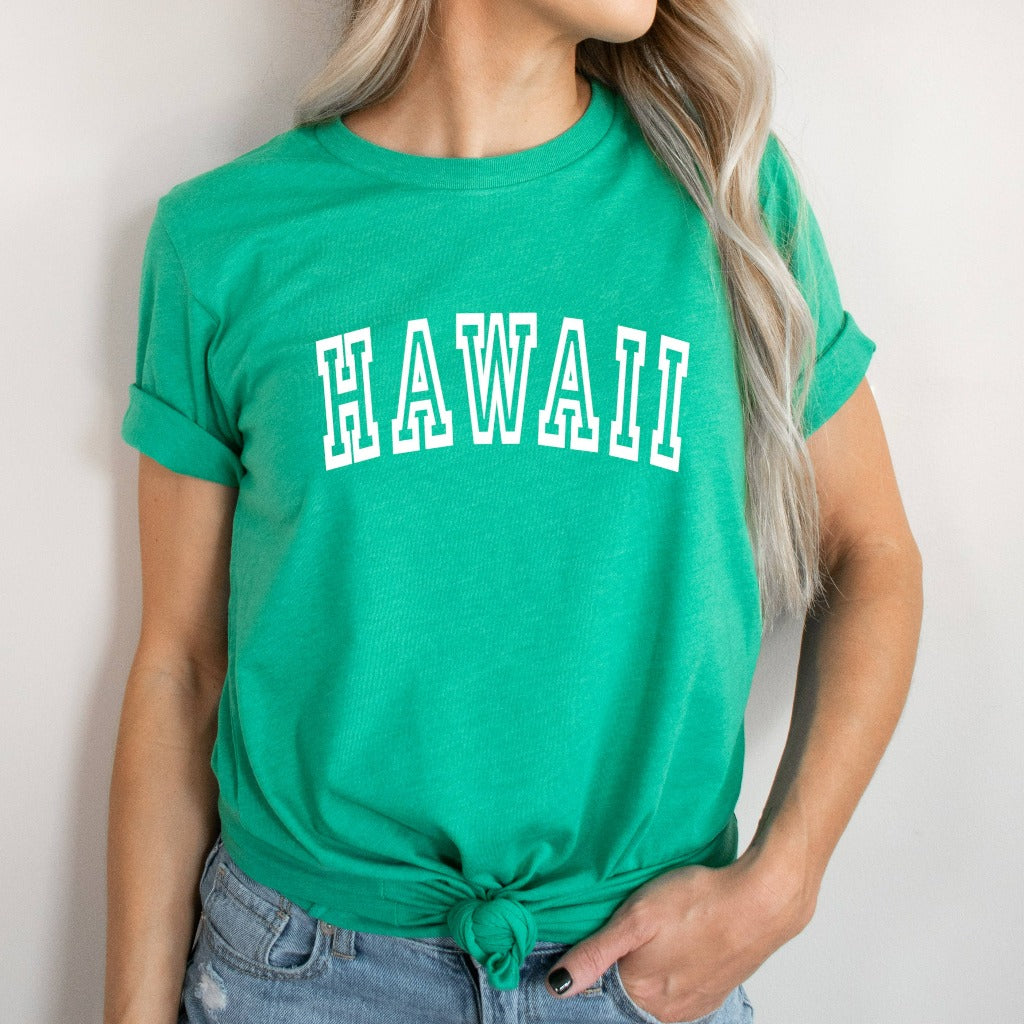 Hawaii Shirt, HI Shirt, Hawaii Graphic Tee, Hawaii State Shirt, The Aloha State, Hawaiian Shirt, Hawaii Vacation Shirt, Unisex Graphic Tee