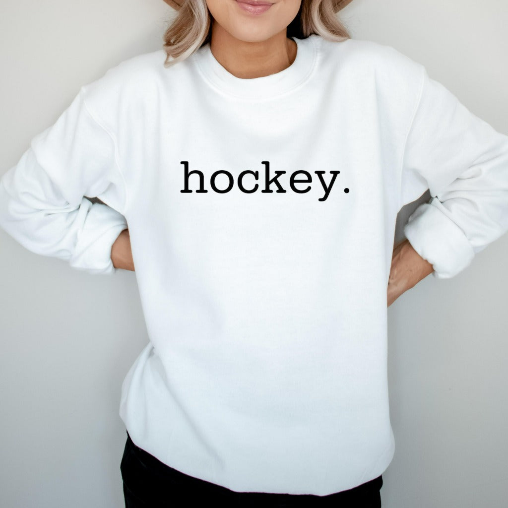 Hockey Sweatshirt, Hockey Mom Crewneck, Hockey Dad, Hockey Team