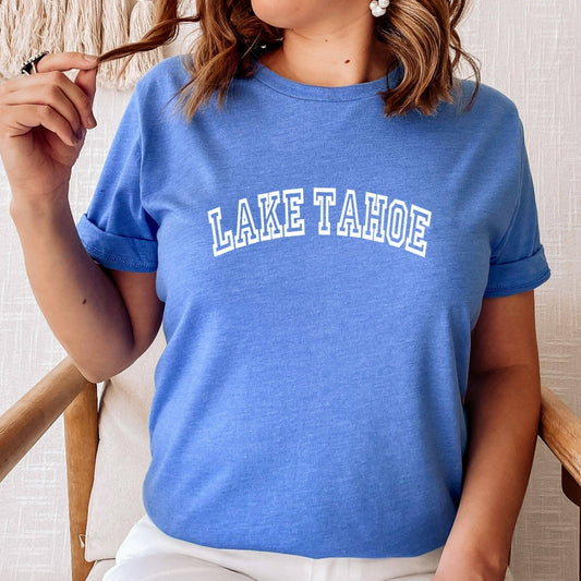 lake tahoe shirt, tahoe nevada tshirt, tahoe california graphic tee, lake tahoe gift, unisex t shirt