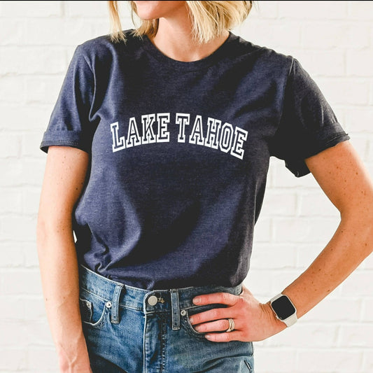lake tahoe shirt, tahoe nevada tshirt, tahoe california graphic tee, lake tahoe gift, unisex t shirt