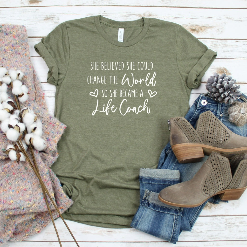 Life Coach Shirt, Change the World, Health Coach Shirt, I'm a Health Coach, Health Coach T-Shirt, Health Coach Shirt, Mental Health Coach
