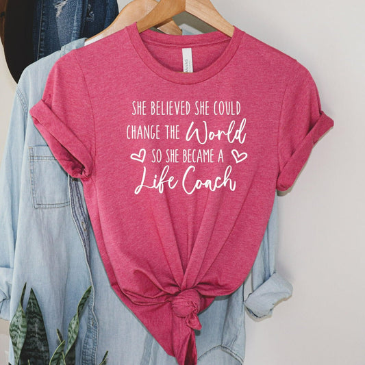 Life Coach Shirt, Change the World, Health Coach Shirt, I'm a Health Coach, Health Coach T-Shirt, Health Coach Shirt, Mental Health Coach