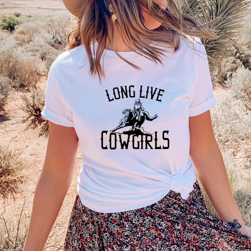 long live cowgirls shirt, western style tshirt, horse graphic tee, festival outfit, country girl gift