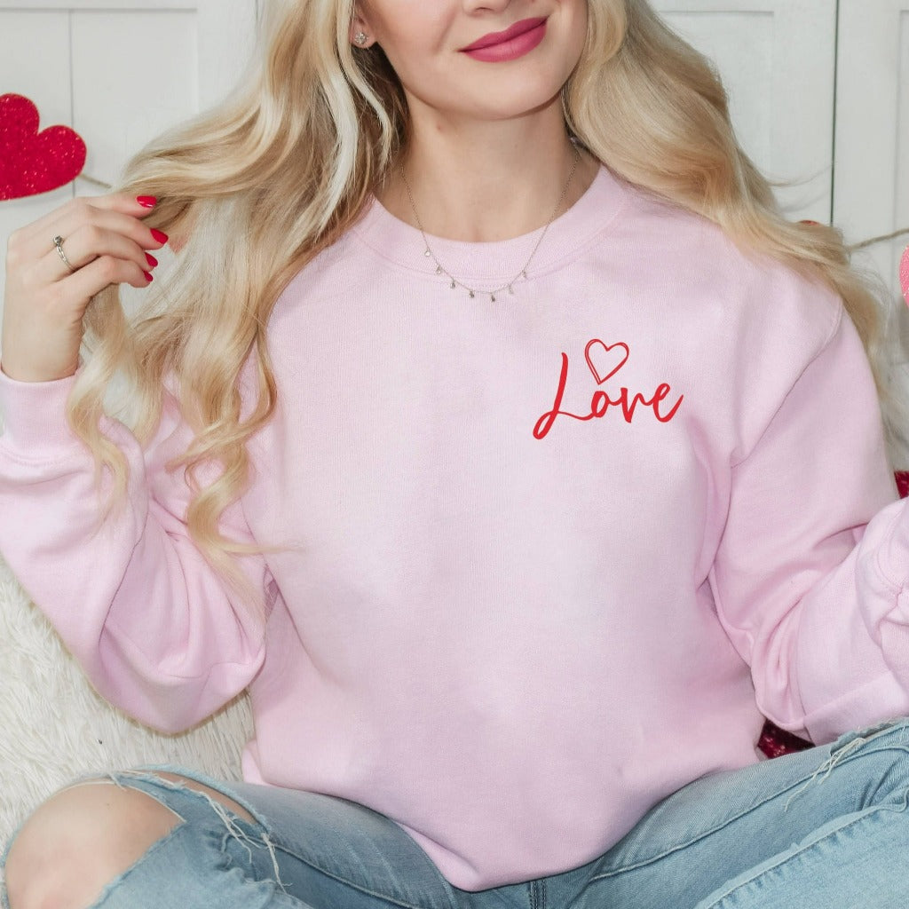 Love Sweatshirt, Love Shirt For Women, Xoxo Crewneck, Valentines Day Shirt For Women, Cute Valentines Day Shirt, Gift for Her, Party, Couple