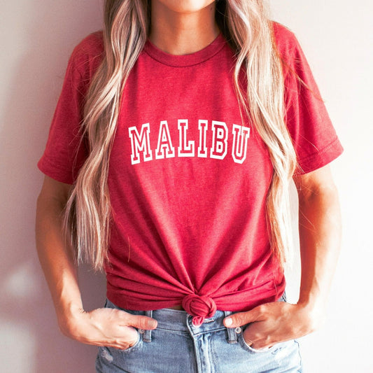 malibu california shirt, preppy graphic tee for women, cute california vacation tshirt