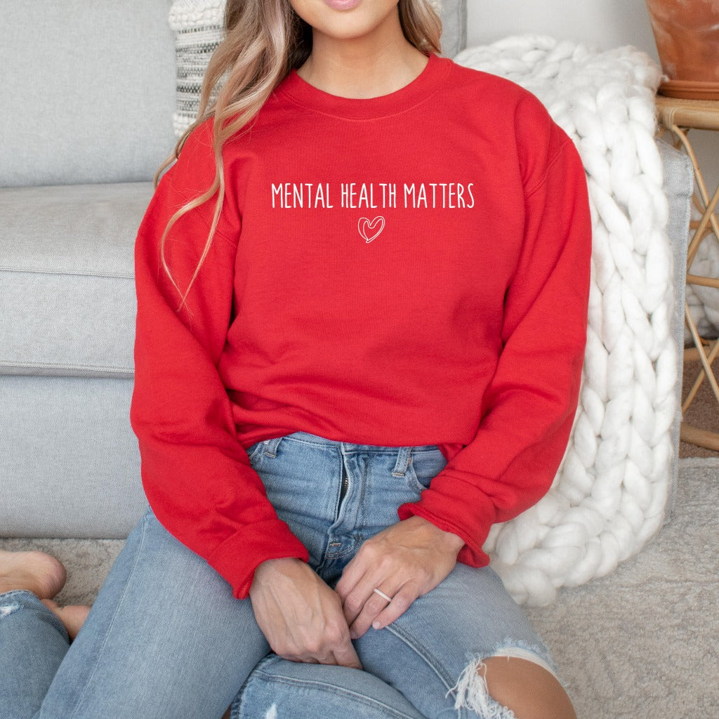mental health matters awareness crewneck sweatshirt hoodie