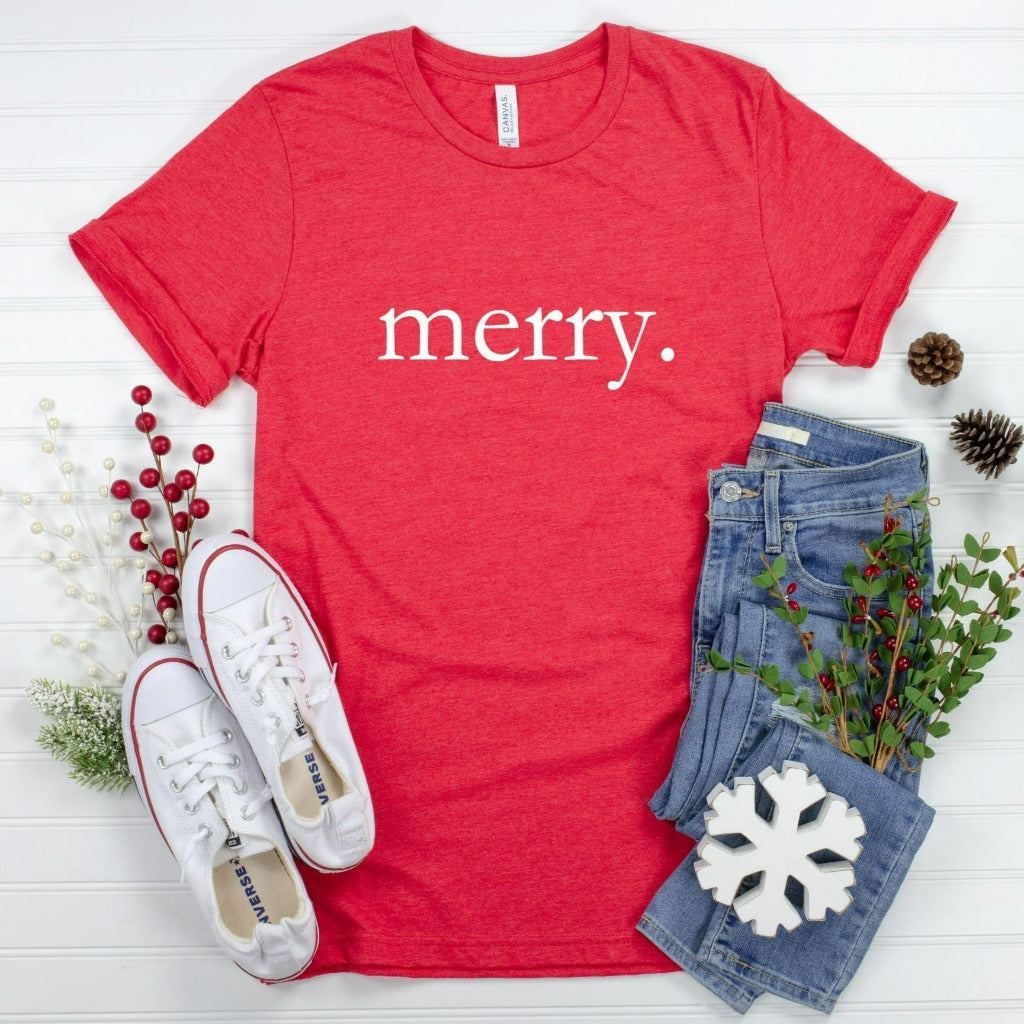 merry christmas shirt, christmas graphic tee, christmas party outfit, cute holiday party tshirt