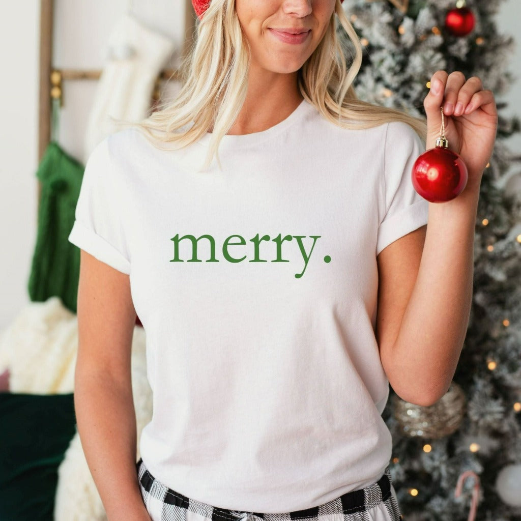 merry christmas shirt, christmas graphic tee, christmas party outfit, cute holiday party tshirt