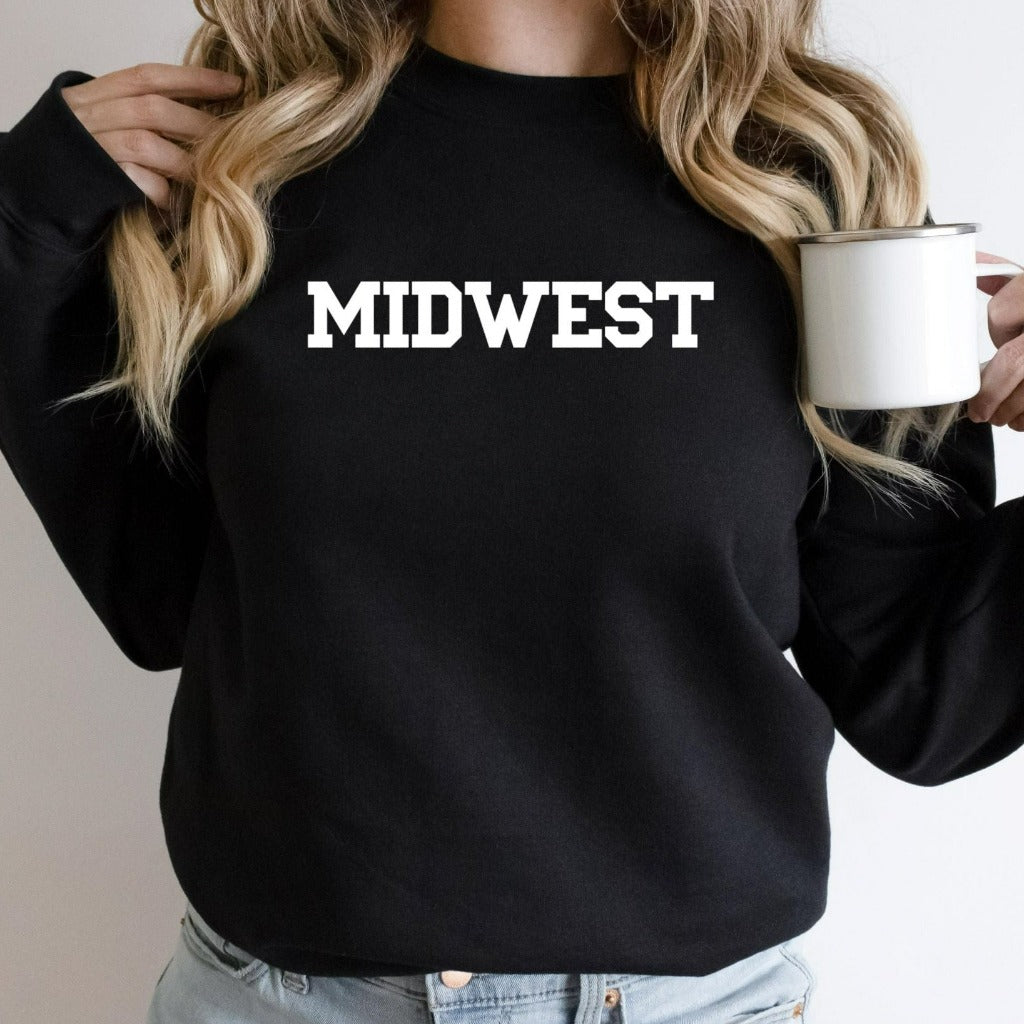 midwest crewneck sweatshirt, gift for midwesterner, midwest shirt