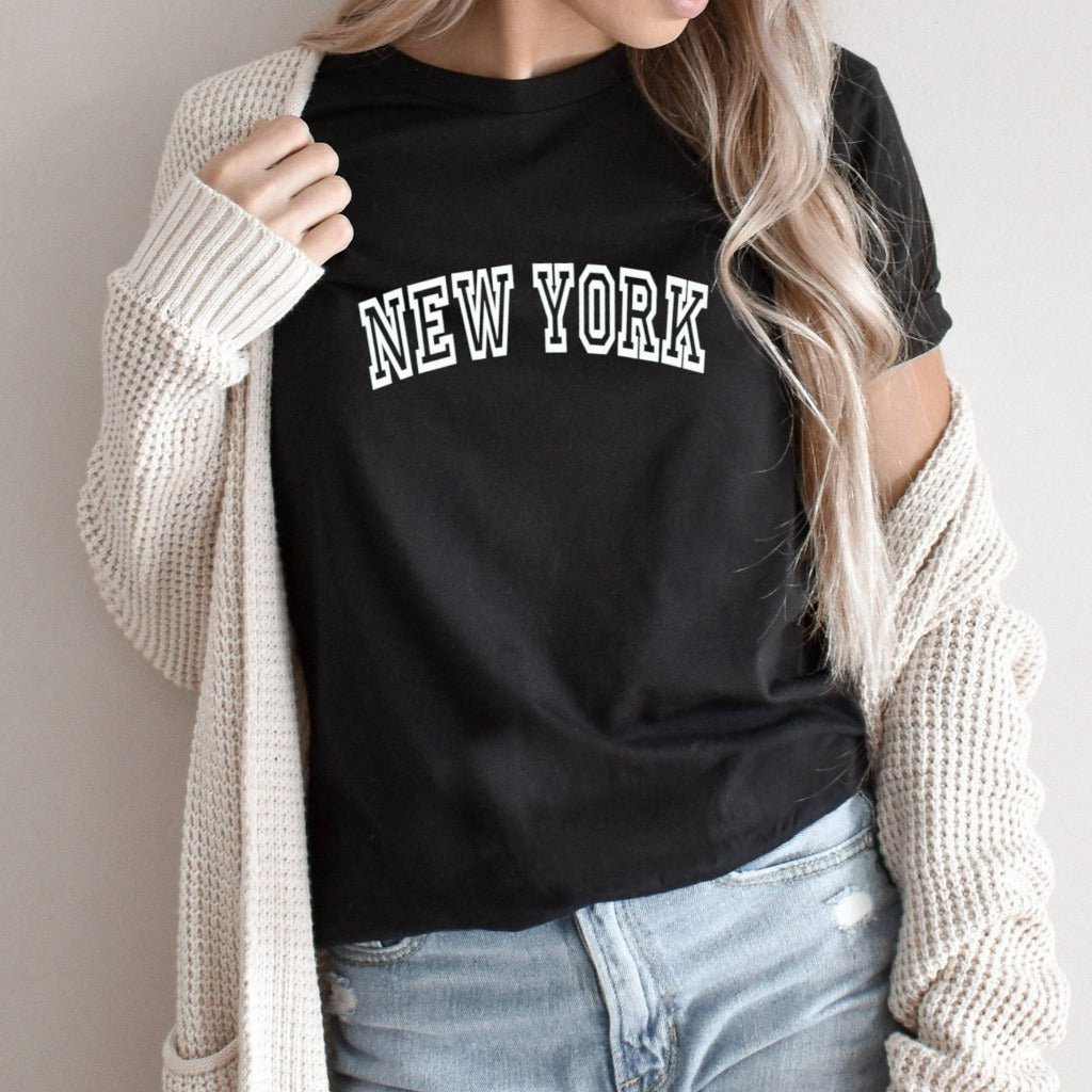 new york shirt, nyc graphic tee, preppy new york city tshirt, new york gift