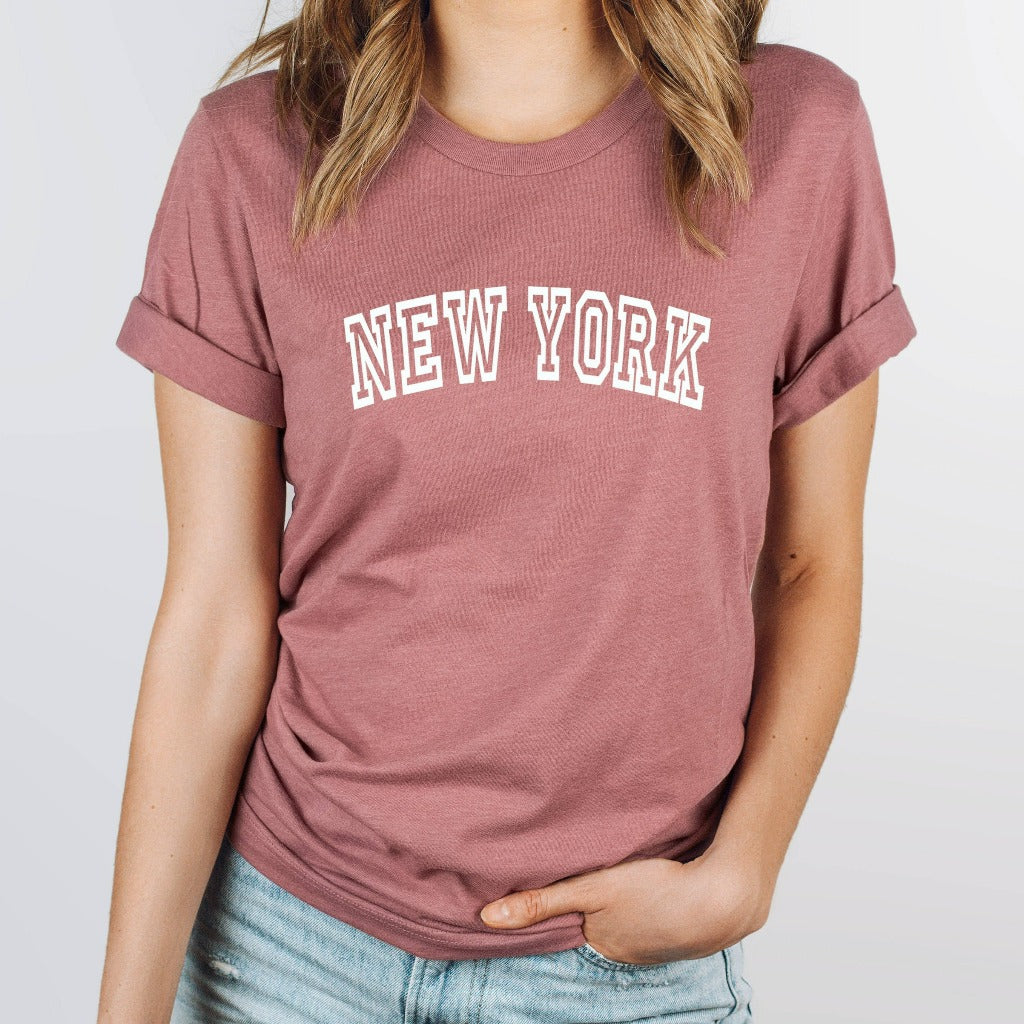 new york shirt, nyc graphic tee, preppy new york city tshirt, new york gift