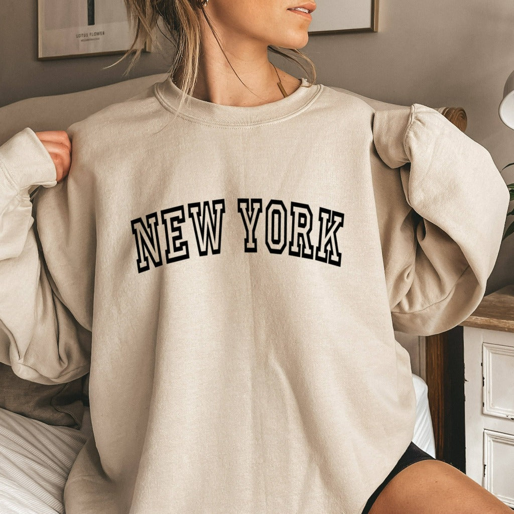 new york crewneck sweatshirt, nyc shirt, new york travel souvenir shirt, i love new york