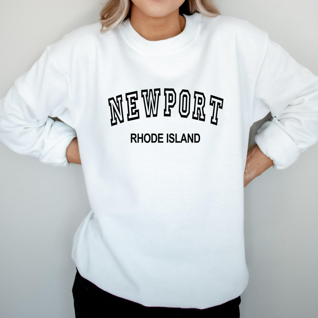 newport rhode island crewneck sweatshirt, ri unisex sweatshirt, newport gift