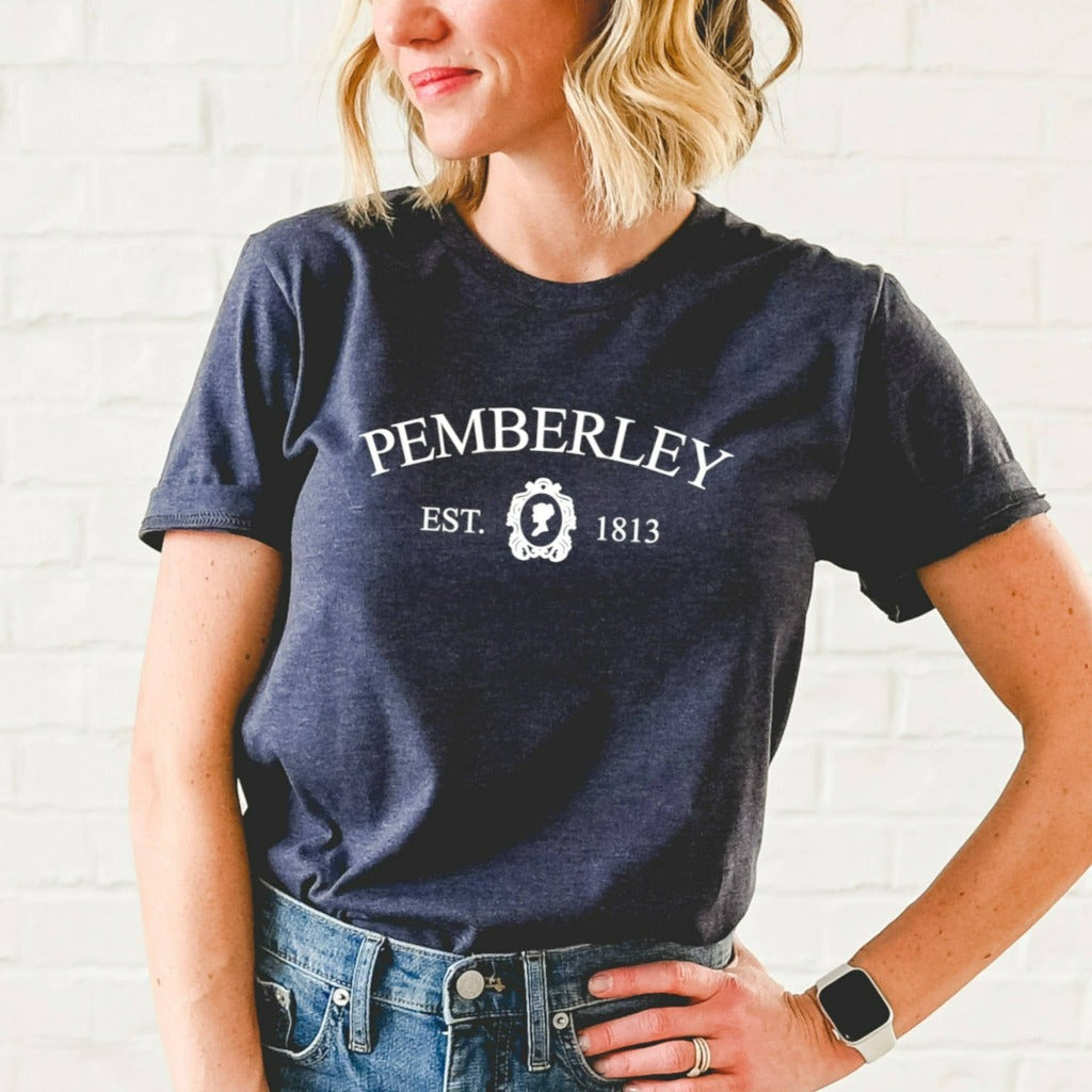 Pemberley Shirt, Jane Austen Graphic Tee, Pride and Prejudice, Jane Austen Gifts, Bookish Gift TShirt, Mr Darcy, Elizabeth Bennet T-Shirt